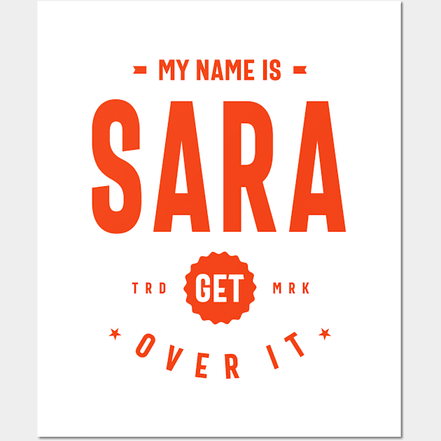 Sara Personalized Name Birthday Gift Wall Art by cidolopez